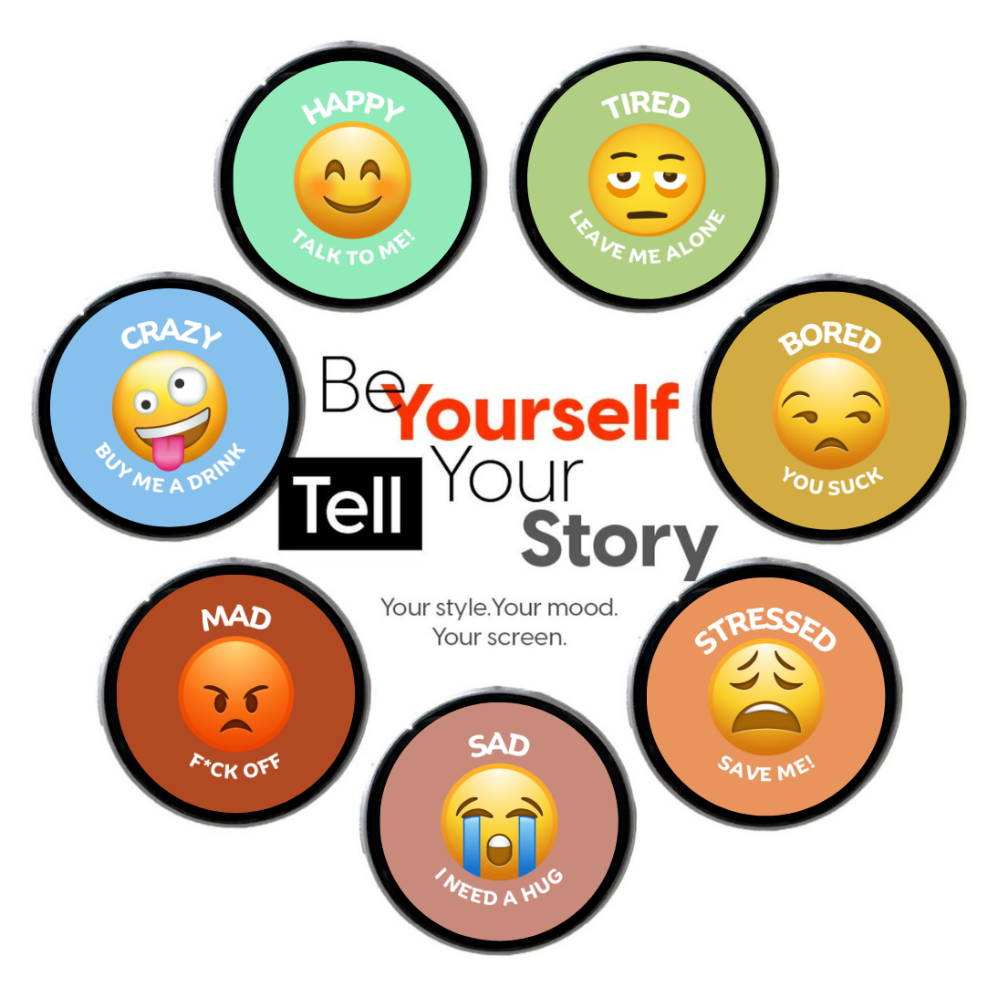 AuraPin™ - Smart Mood Display