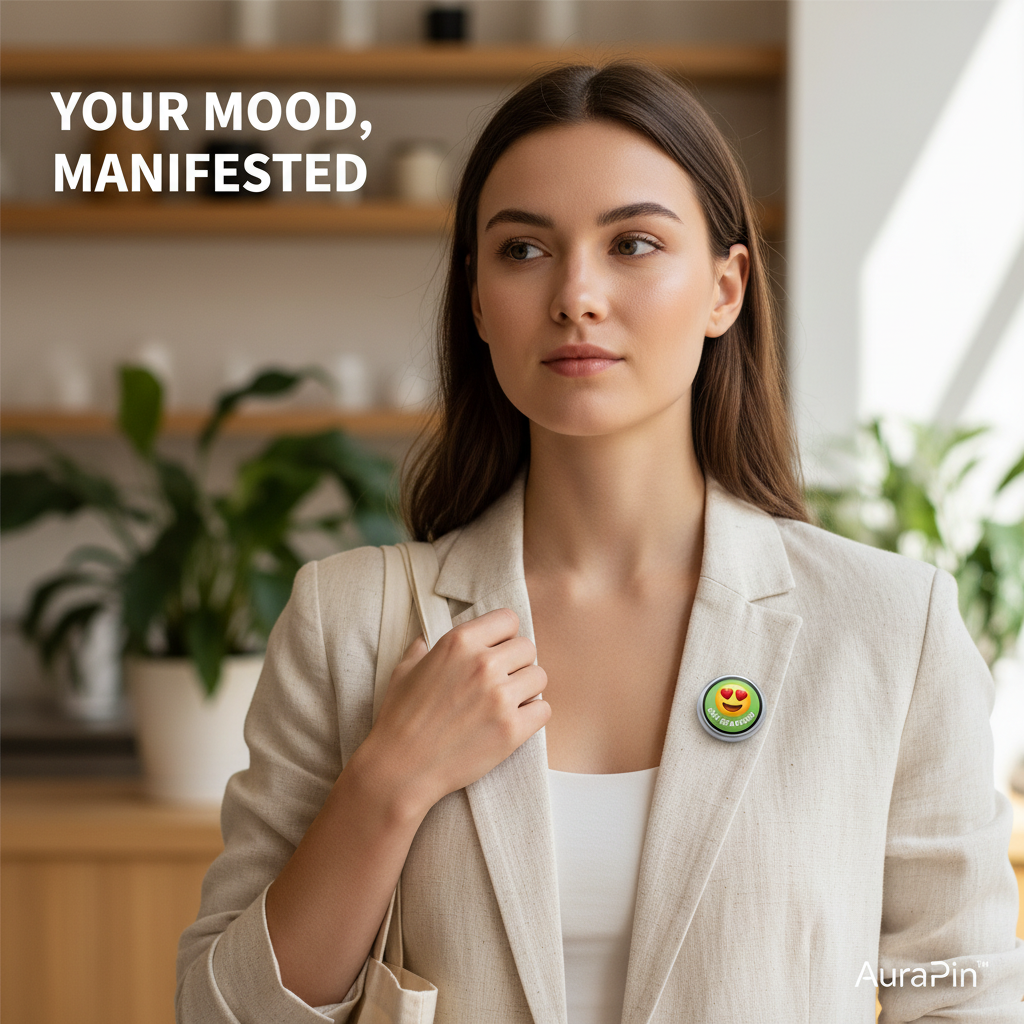 AuraPin™ - Smart Mood Display